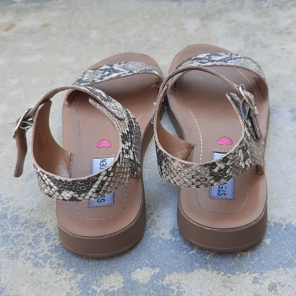 Steve Madden 3 snakeskin print sandals